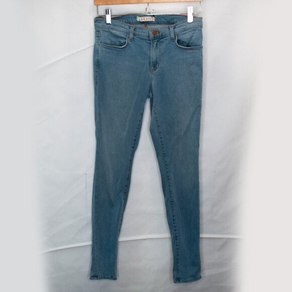 J Brand Super Skinny Jeans Womens 27 Blue Paradise Wash Denim Stretch Ankle O09X - Picture 1 of 5